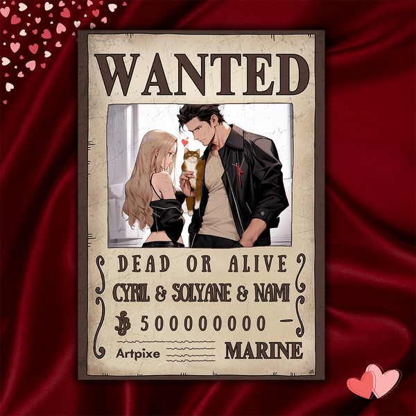 Geschenk zum Valentinstag Personalisierte Manga-Porträts