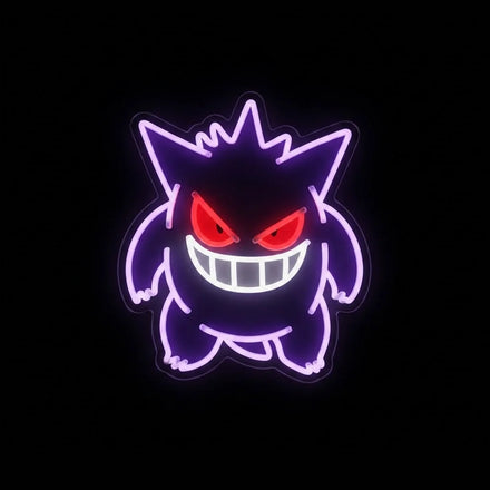 Néon LED Pokémon Ectoplasma pour déco chambre gaming